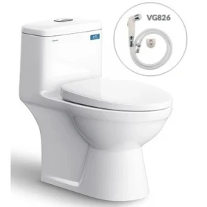 Bồn Cầu Viglacera V825 (BL5V) Nắp V39M Xả Xoáy + Xịt VG826 (HN)