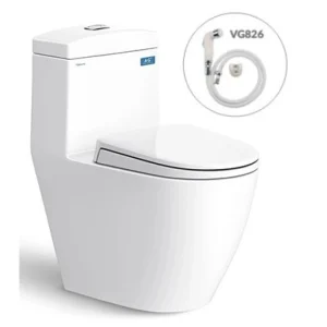 Bồn Cầu Viglacera V199 Nắp Êm V86 + Vòi Xịt VG826