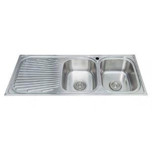 Chậu Rửa Chén Malloca MS 1026L Inox 304 2 Hộc Cánh Trái