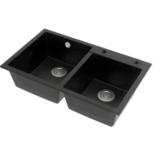 Chậu Rửa Chén Bát American Standard FFASX902 1013672430 Hai Hộc Màu Đen