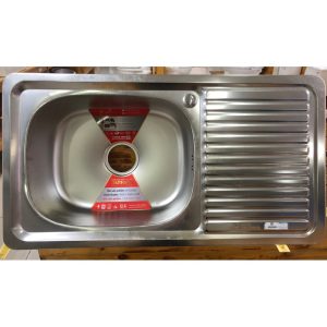 Chậu Rửa Chén Đại Thành DX12052 Inox 201 Thế Hệ Mới 2 Hộc 1 Cánh (TDM)