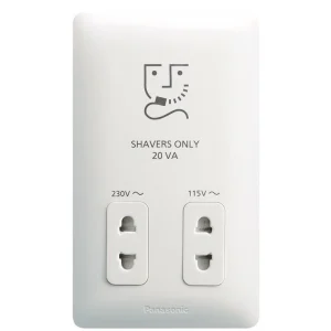 Ổ Cắm Panasonic WSBC9120SW-VN/WSBC9120W Cho Máy Cạo Râu Dòng Wide