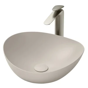 Chậu Rửa Lavabo TOTO LT4704G17#MBE Đặt Bàn Màu Be Mờ 420x460x177 mm