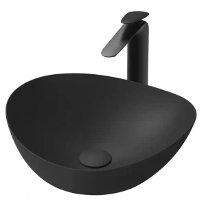 Chậu Rửa Lavabo TOTO LT4704G17#MBL Đặt Bàn Màu Đen Mờ 420x460x177 mm