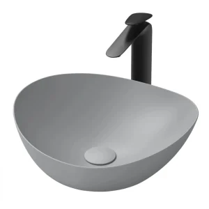 Chậu Rửa Lavabo TOTO LT4704G17#MGR Đặt Bàn Màu Xám Mờ 420x460x177 mm