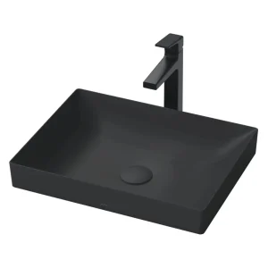 Chậu Rửa Mặt Lavabo TOTO LT4715G17#MBL Đặt Bàn Màu Đen Mờ 500x380 mm