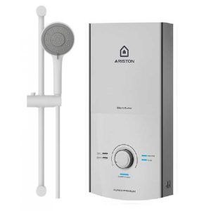 Máy Nước Nóng Ariston Aures Premium 4.5P Ivory Trực Tiếp Có Bơm 2.0