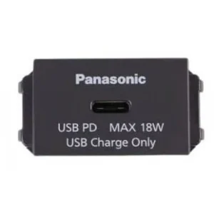 Ổ Cắm USB Panasonic WEF412417H-VN Dòng Wide Màu Đen