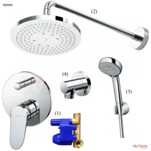 Sen Tắm TOTO TBS04304B TBW07012A TBW01003A Âm Tường