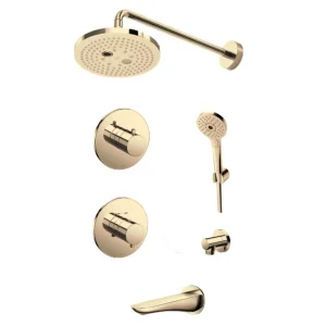 Sen Tắm TOTO TBV01406B/TBV01102B/TBW01004A/TBW01010A/TBG01001B 3 Đường Nước #PFG Vàng Bóng Pháp