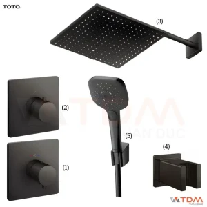 Sen Tắm Âm Tường TOTO TBV02401BA#MBL TBV02103BA#MBL TBW08003A#MBL TBW02006A#MBL TBW08010A#MBL Màu Đen