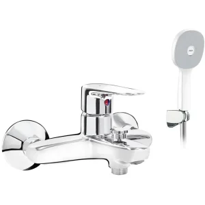 Vòi Sen Tắm Inax BFV-1113S-7C (BFV1113S7C) Tăng Áp Trắng Nóng Lạnh