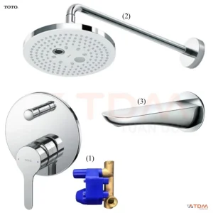 Sen Tắm TOTO TBS01304B/TBW01004A/TBG01001B Âm Tường Xả Bồn