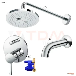 Sen Tắm TOTO TBS02304B/TBW01004A/TBS02001B Âm Tường Xả Bồn