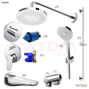 Sen Tắm TOTO TBS04304B TBW01003A TBW01008A TBS03001B TBV01103B Âm Tường 3 Đường Nước