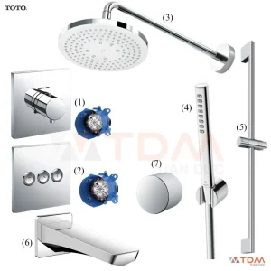 Sen Tắm TOTO TBV02402B TBV02105B TBW01003A TBW02017A TBW07019A TBG07001B TBW07020A Âm Tường