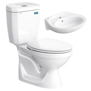 Bàn Cầu 2 Khối Viglacera VI88 Nắp Êm V1102E Kèm VTL2