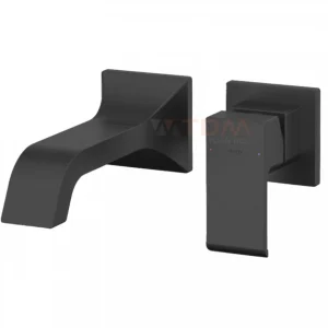 Vòi Lavabo TOTO TLG08307BA#MBL Nóng Lạnh Gắn Tường Màu Đen Mờ