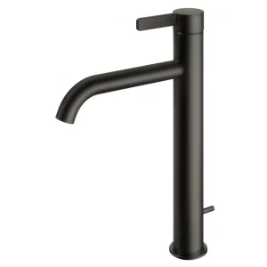 Vòi Lavabo TOTO TLG11305B#MBL Nóng Lạnh Cổ Cao Màu Đen Mờ