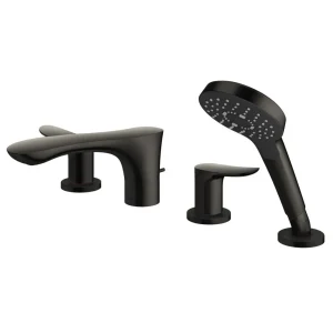 Vòi Xả Bồn Tắm TOTO TBG01202BC#MBL 4 Lỗ Màu Đen Mờ