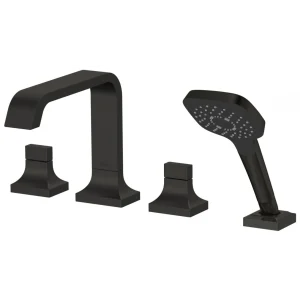 Vòi Sen Xả Bồn Tắm TOTO TBG08202A#MBL 4 Lỗ Gắn Thành Bồn Màu Đen Mờ