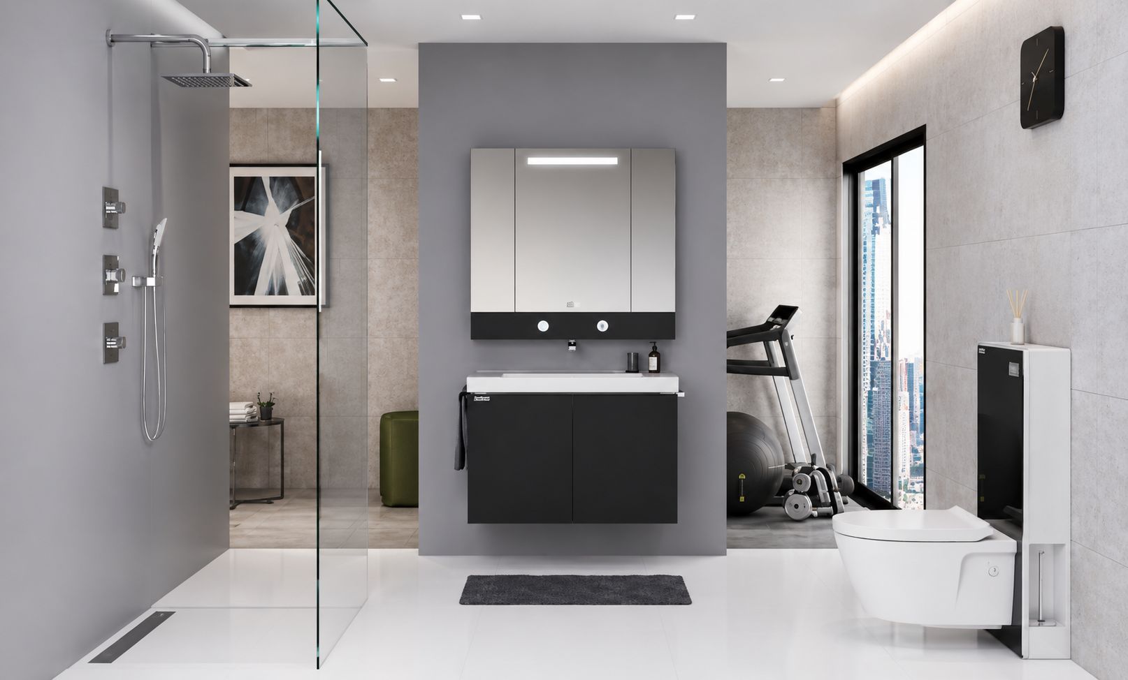 Bộ thiết bị vệ sinh American Standard đồng bộ cho nhà mới