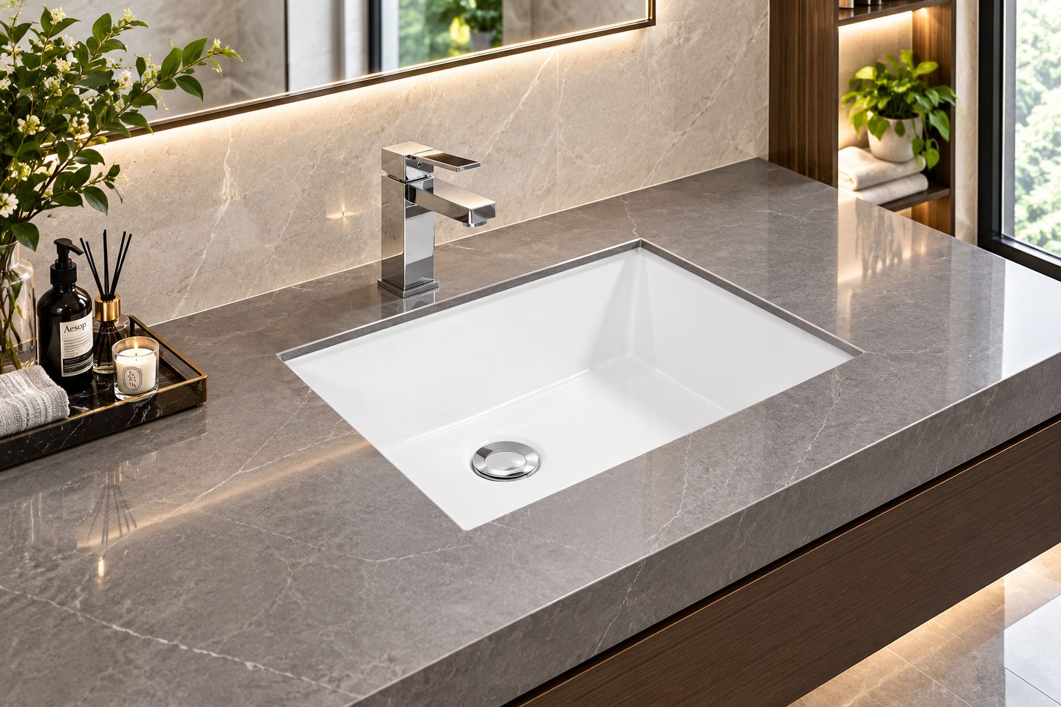 Lavabo American Standard Quảng Trị trong không gian phòng tắm hiện đại